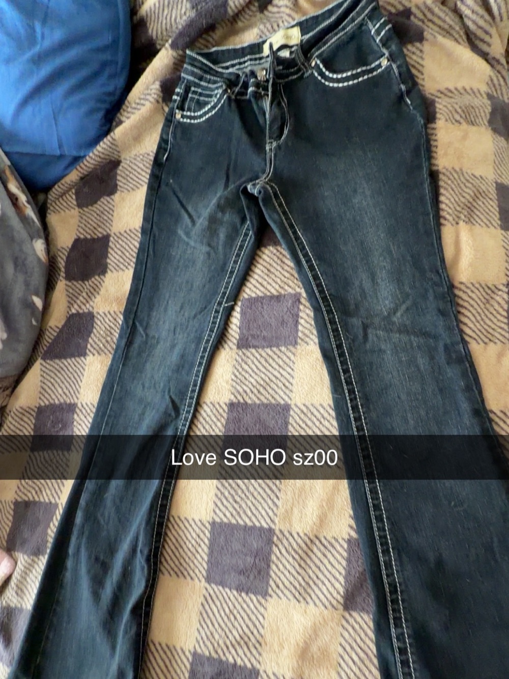 Soho Slim Straight womens Jeans - Dark Blue